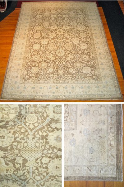 Fine Antique Finish Tabriz 8.9 x 12.1 Afghanistan