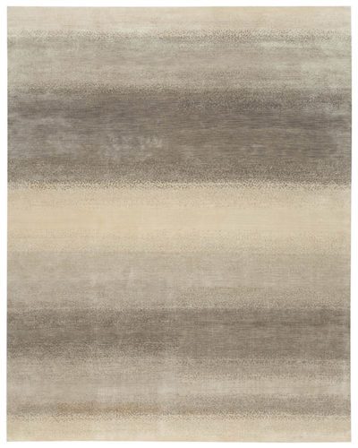 Tibetan Enflux Light Gray Silk Rug