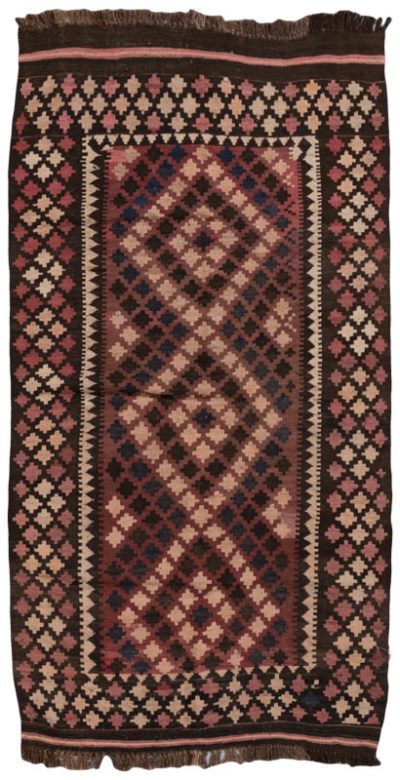 Afghan Maimana Kilim Wide Runner Rug