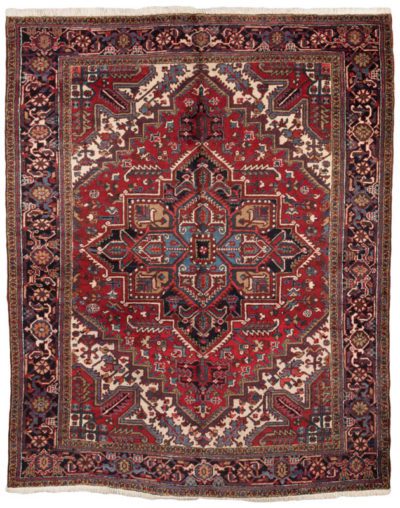 Semi-Antique Persian Heriz Rug