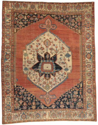 Antique Persian Serapi Rug