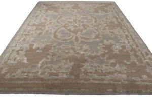 38165-Kangmar_Contemporary_Tibetan_Talloires_Arctic_Wool_and_Silk_Rug-9'0''x12'0''-Nepal-2