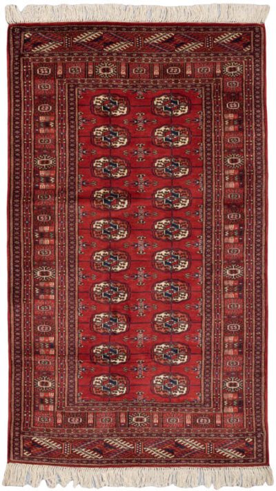 Luxe Bokhara Red Wool Rug