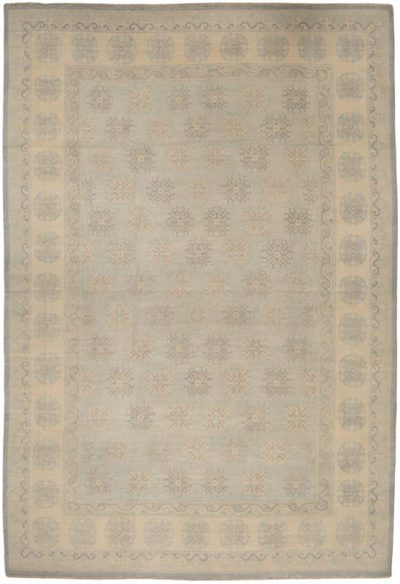 Lt Blue/Ivory/Gray Khotan Oversized Rug
