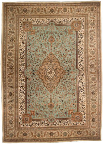 Semi-Antique Persian Tabriz Oversized Rug