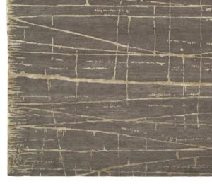 KAN116C-Tibetan_Frequency_Gray_Wool_Silk_Rug-Nepal-Border