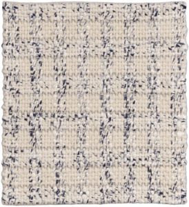 38559-EWV102D-Essential_Woven_Checkers_Ivory_Blue_Rug-2'0''x2'0''-India-1