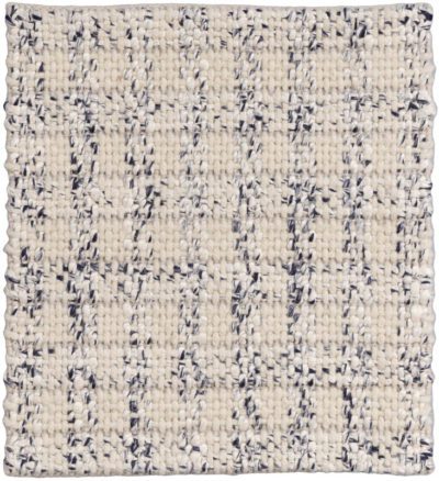Essential Woven Checkers Ivory/Blue Rug