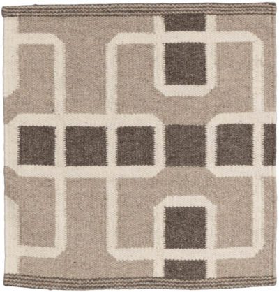 Essential Woven Pattern Natural Wool Rug