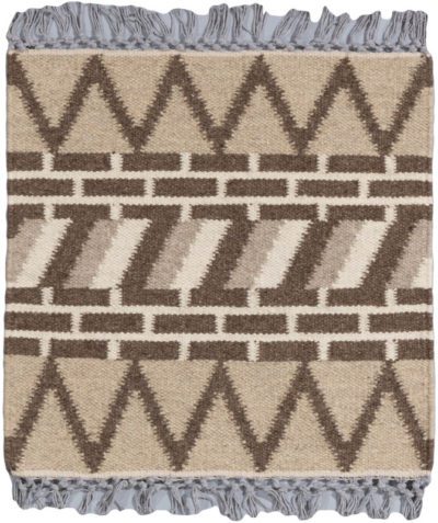 Essential Woven Pattern Natural Wool Rug