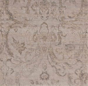 38553-HRL107A-SAM-Heirloom_Transitional_Fine_Gray_wool_and_Silk_Rug-2'0''x2'0''-India-2