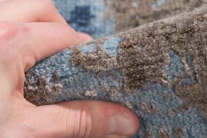 modern wool and silk rug