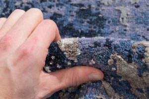 modern wool & silk rug