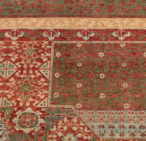 38600-Fine_Mamluk_Vegetable_Dyed_Wool_Rug_Sample-2'1''x2'1''-India-2
