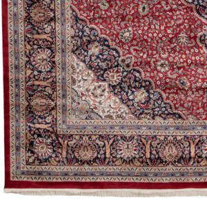 33630-Fine_Kashan_Medallion_Oversized_Wool_Rug-12'0''x15'1''-India-1-2