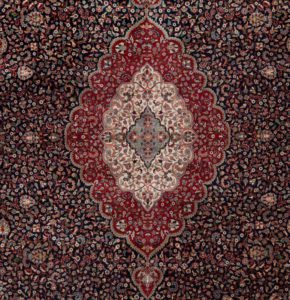 33632-Fine_Kashan_Medallion_Oversized_Wool_Rug-11'9''x18'2''-India-1-3
