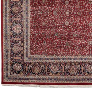 33633-Fine_Sarouk_Red_Navy_Oversized_Wool_Rug-12'0''x15'3''-India-1-2