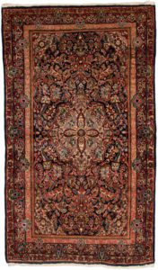 semi-antique persian sarouk rug