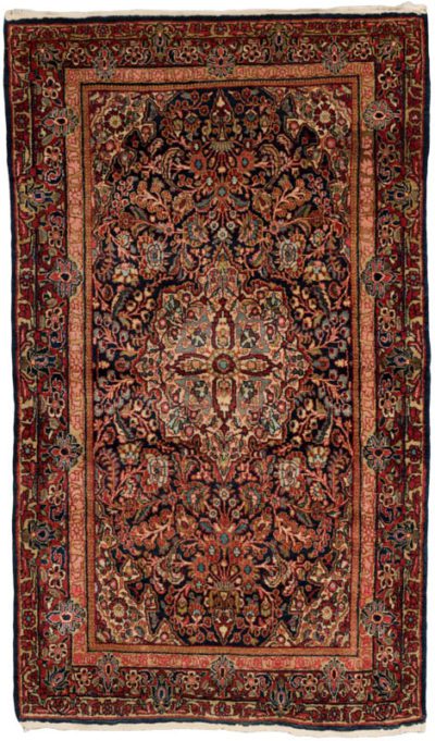 semi-antique persian sarouk rug