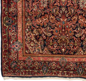 semi-antique persian sarouk rug
