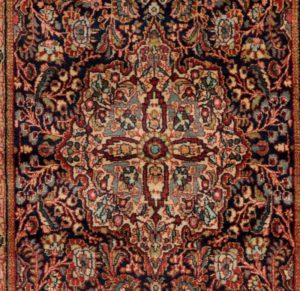 semi-antique persian sarouk rug