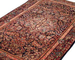 semi-antique persian sarouk rug
