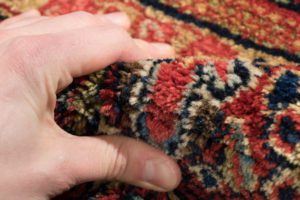 semi-antique persian sarouk rug
