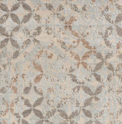 modern wool and silk rug