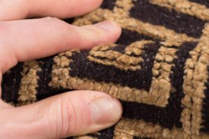 modern wool and silk rug