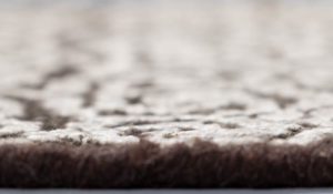 modern sari silk and wool rug