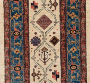 khamsehbaf wool runner rug