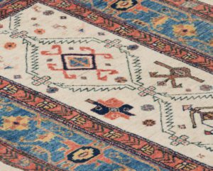 khamsehbaf wool runner rug