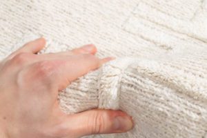 linen soumak rug