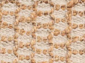 modern jute and cotton rug
