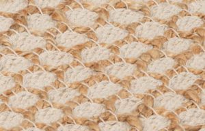 modern jute and cotton rug