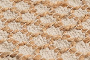 modern jute and cotton rug