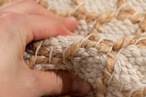 modern jute and cotton rug