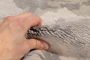 tibetan silk and wool rug