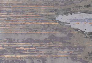 Modern Tibetan wool and silk rug
