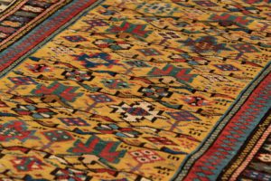 antique kuba runner rug