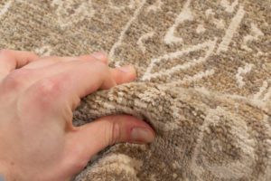 mamluk wool and silk rug