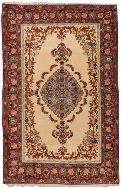 semi-antique persian qum
