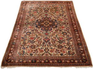persian kashan semi-antique rug