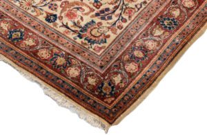 persian kashan semi-antique rug