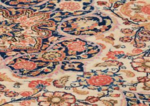 persian kashan semi-antique rug