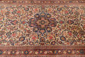 persian kashan semi-antique rug