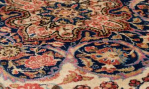persian kashan semi-antique rug