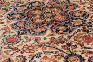 persian kashan semi-antique rug