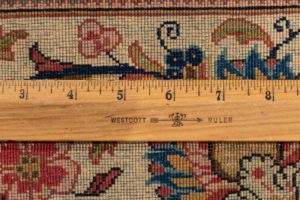 persian kashan semi-antique rug