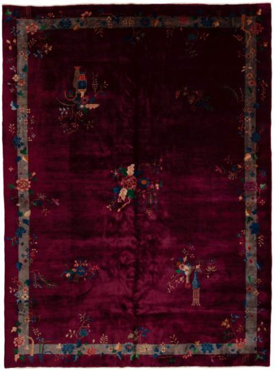 antique chinese wool rug